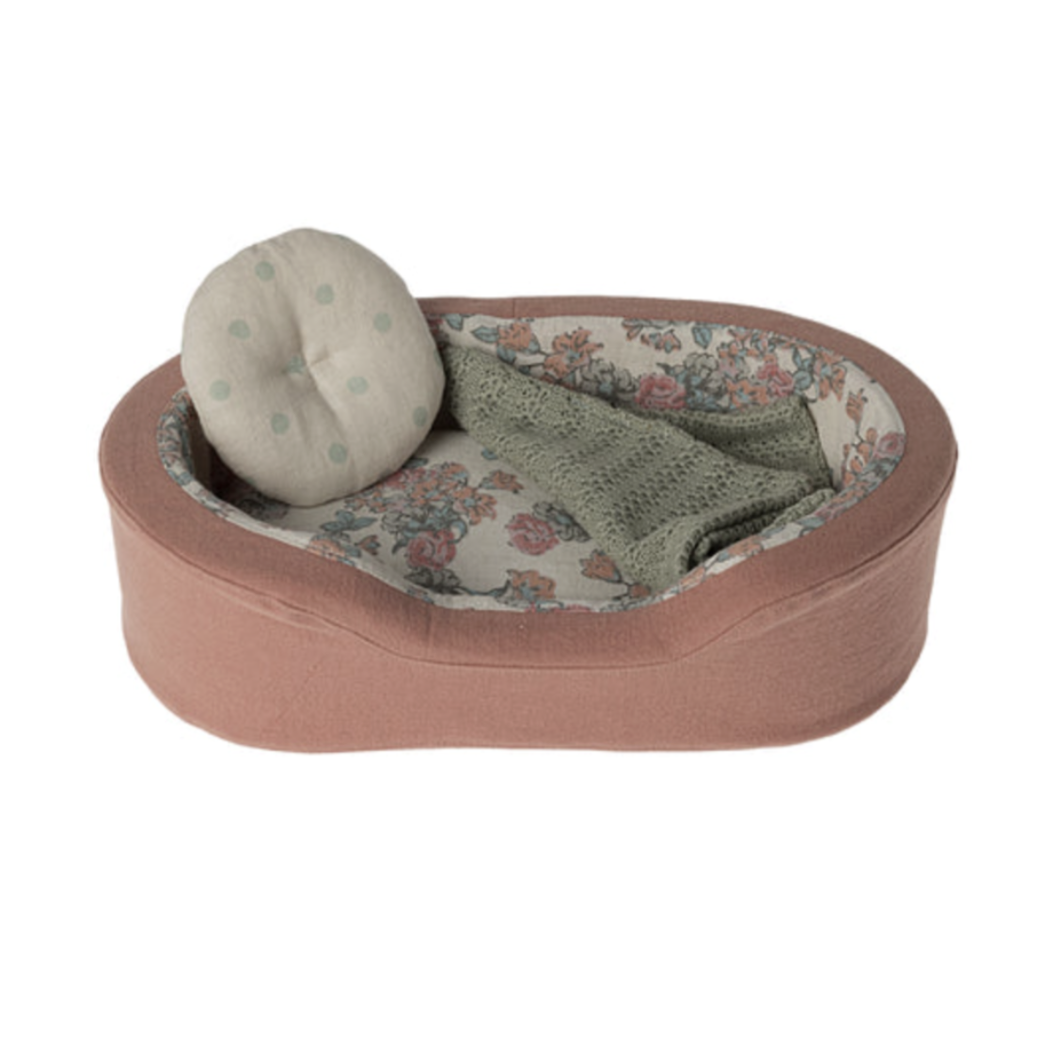 Maileg Cosy Basket Small, Coral (9355767283999)