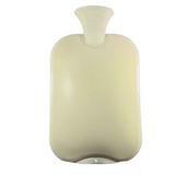 Fashy Hot Water Bottle Single Rib,  Creamy White