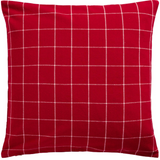 Cotton Cushion Cover Silja, Red Check