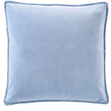Velvet Cotton Cushion Cover, Cornflower Blue