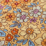 Cotton Cushion Cover Flowers, Yellow