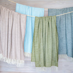 Lina 100% Wool Throw 130x200cm, Almond Beige (8672199278879)