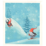 100% Biodegradable Dishcloth, Elf Ski Slope