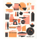 100% Biodegradable Dishcloth, Peachy Kitchen