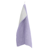 Duo Washed Linen Tea Towel, Lavender-Linen