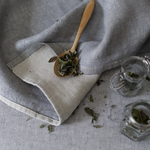Duo Washed Linen Tea Towel, Graphite-Grey (10238100373791)