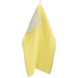 Duo Washed Linen Tea Towel, Yellow-Linen