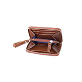 Lumi Ziparound Wallet Small Eco Cognac