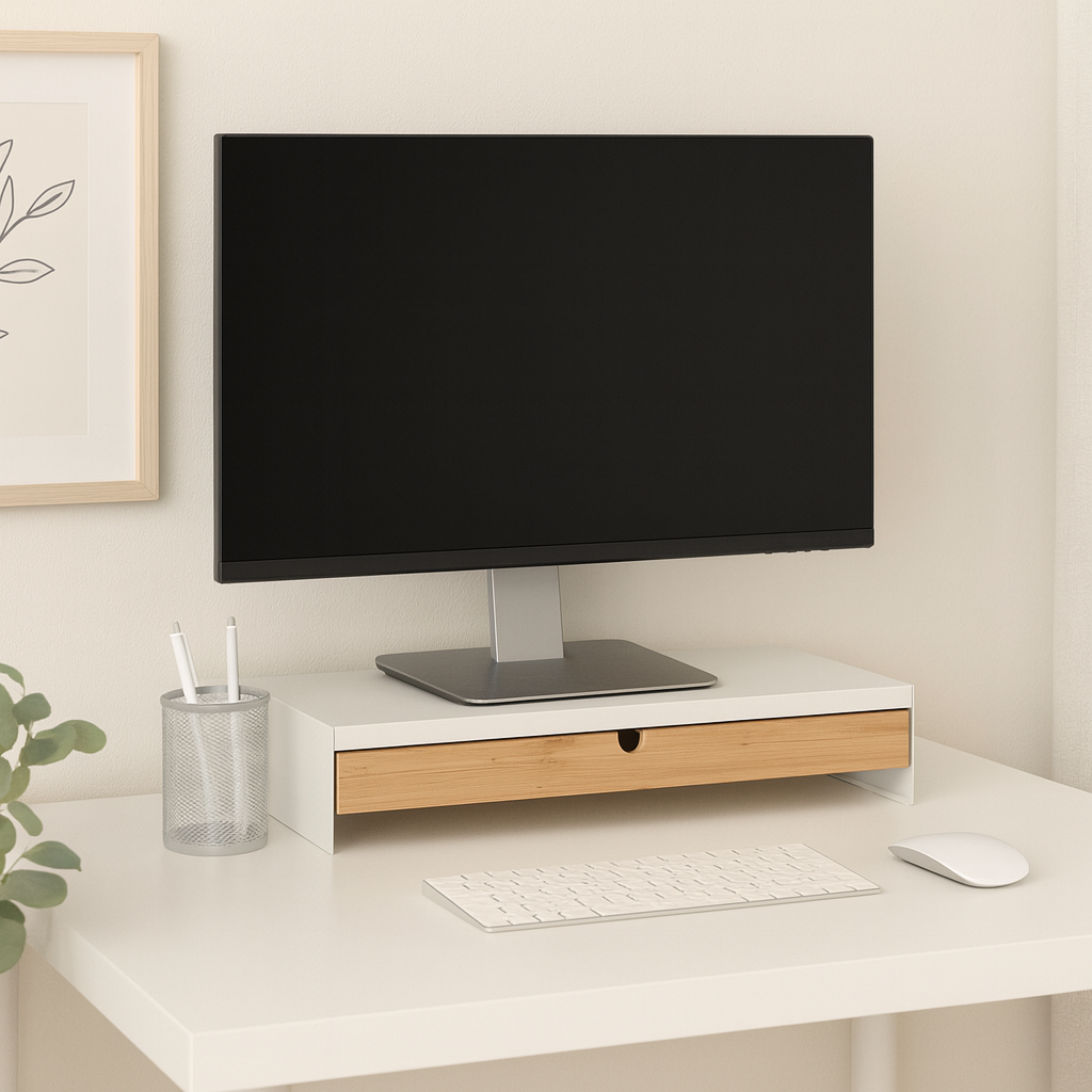 Ikea Elloven Computer Stand with Drawer (6554477887553)