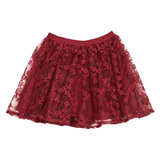 Ma-ia Emma Flower Kids' Tulle Skirt, Red