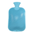 Blue hot water bottle on a white background