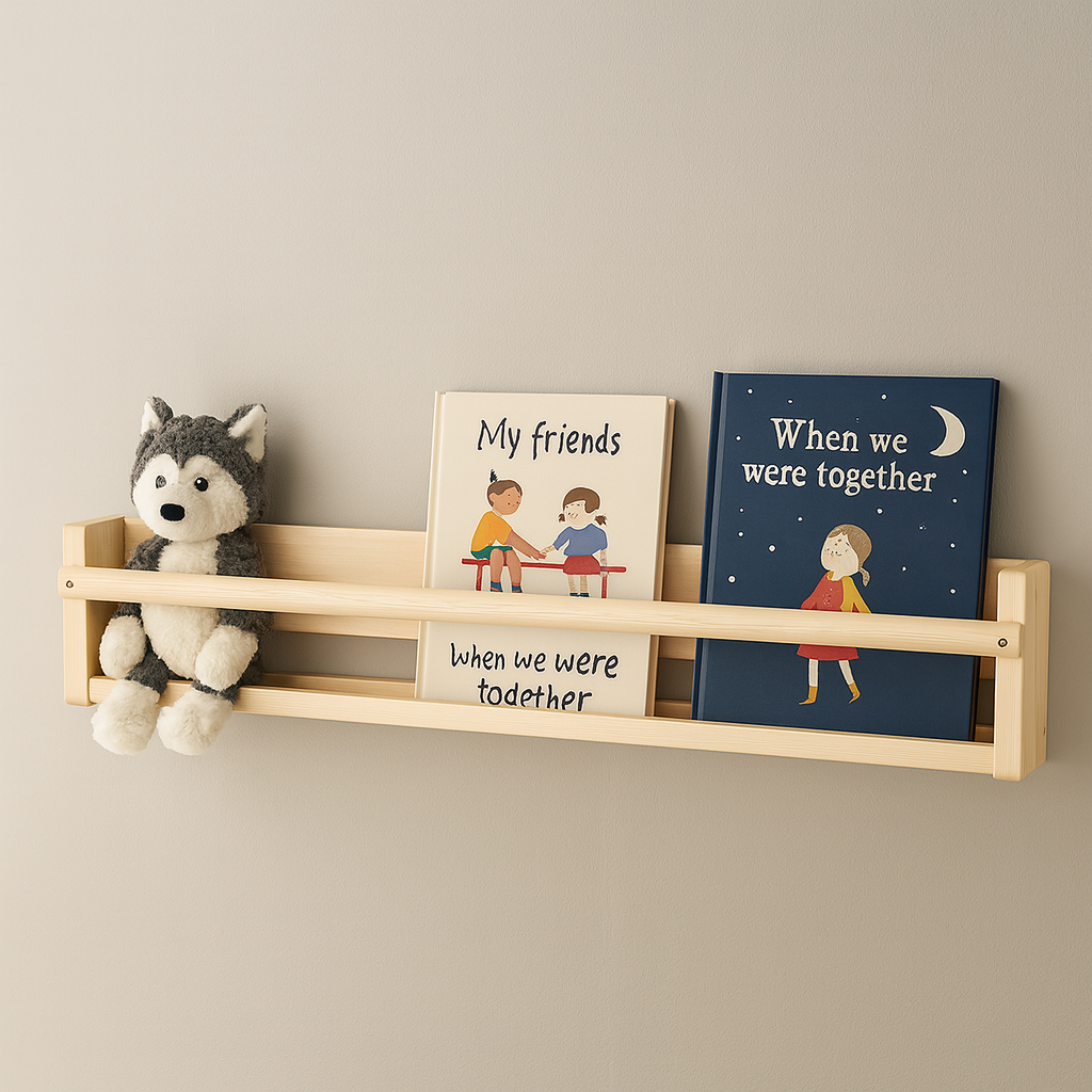 Ikea Flisat Wooden Wall Storage, 70x9x16cm (4358490095681)
