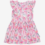 Moomin Flower Crown Frills Kids' Dress, Pink (10262675095839)