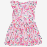 Moomin Flower Crown Frills Kids' Dress, Pink (10262675095839)