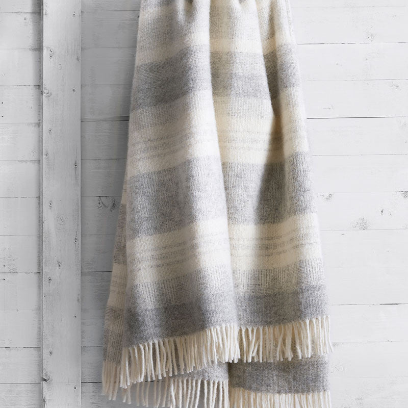 Klippan Freja Swedish Wool Throw, 130x200cm, Grey Melange (10245788238111)