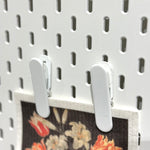 Ikea Skadis Clip, White, 2-Pack (3737521160257)