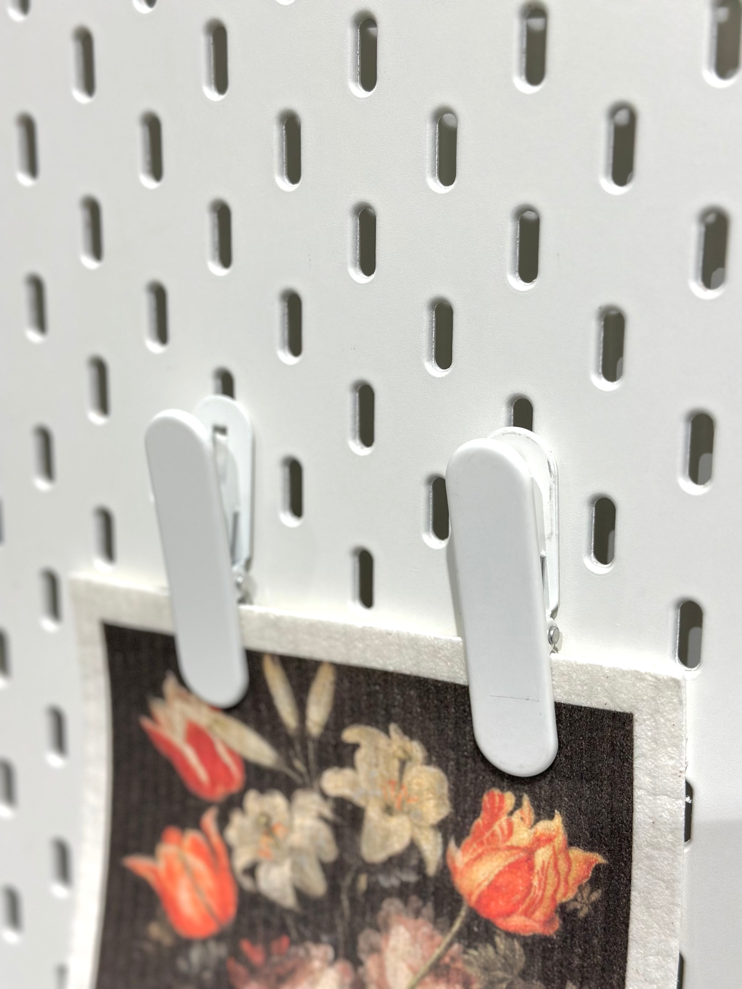 Ikea Skadis Clip, White, 2-Pack (3737521160257)