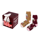 Moomin Women Gift Box Socks 2-Pack, Moominmamma Errands