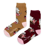 Moomin Women Gift Box Socks 2-Pack, Moominmamma Errands