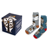 Moomin Men Gift Box Socks 2-Pack, Moominpappa