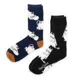 Moomin Men Gift Box Socks 2-Pack, Moomintroll's Temper
