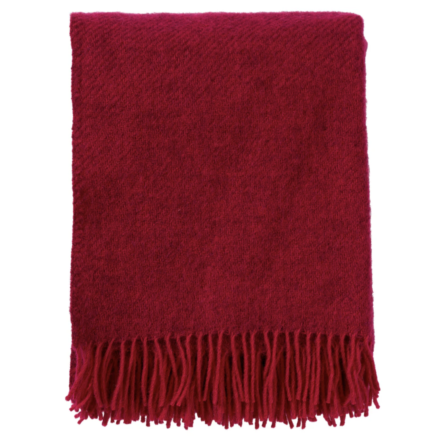 Klippan Premium 100% Wool Throw Gotland, Cerise (10144997540127)