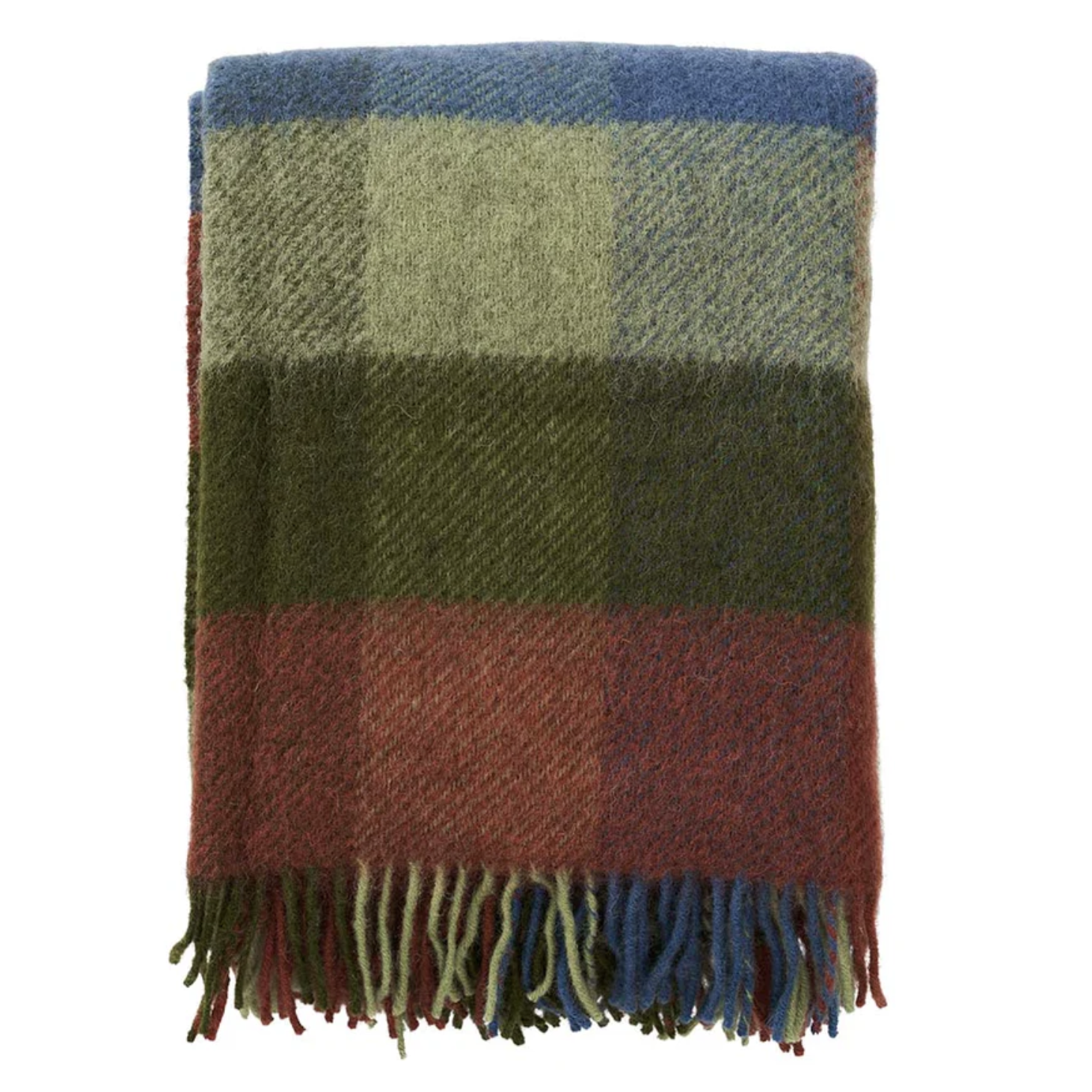 Klippan Premium 100% Wool Throw Gotland Multi, Multi Green (10145031455007)