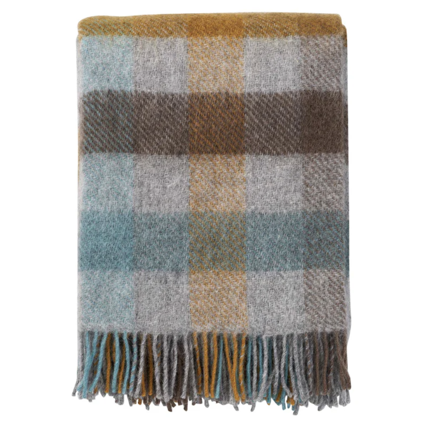 Klippan Premium 100% Wool Throw Gotland Multi, Multi Turquoise (10145032634655)