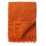 Klippan Premium Gotland 100% Wool Throw, Orange