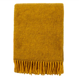 Klippan Premium Gotland 100% Wool Throw, Yellow