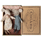 Maileg Grandma & Grandpa Mice in Cigarbox