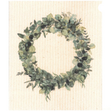 100% Biodegradable Dishcloth, Green Wreath