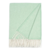 Greta 100% Wool Throw 130x170cm, Mint