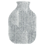 Aurora Wool cover with Hot Water Bottle, Grey-White