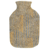 Aurora Wool cover with Hot Water Bottle, Grey-Coffee Dyed Orange