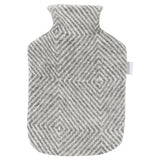 Maria Wool Cover with Hot Water Bottle, Grey-White