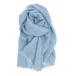 Hug Halaus Washed Linen Scarf 70x200cm, Blueberry (9787160396063)