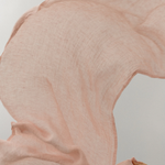 Hug Halaus Washed Linen Scarf 35x200cm, Light Rose (10237454811423)