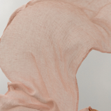 Hug Halaus Washed Linen Scarf 35x200cm, Light Rose (10237454811423)