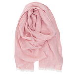 Hug Halaus Washed Linen Scarf 35x200cm, Light Rose (10237454811423)