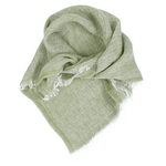 Hali Linen Scarf 70x70cm, Olive (10224920101151)