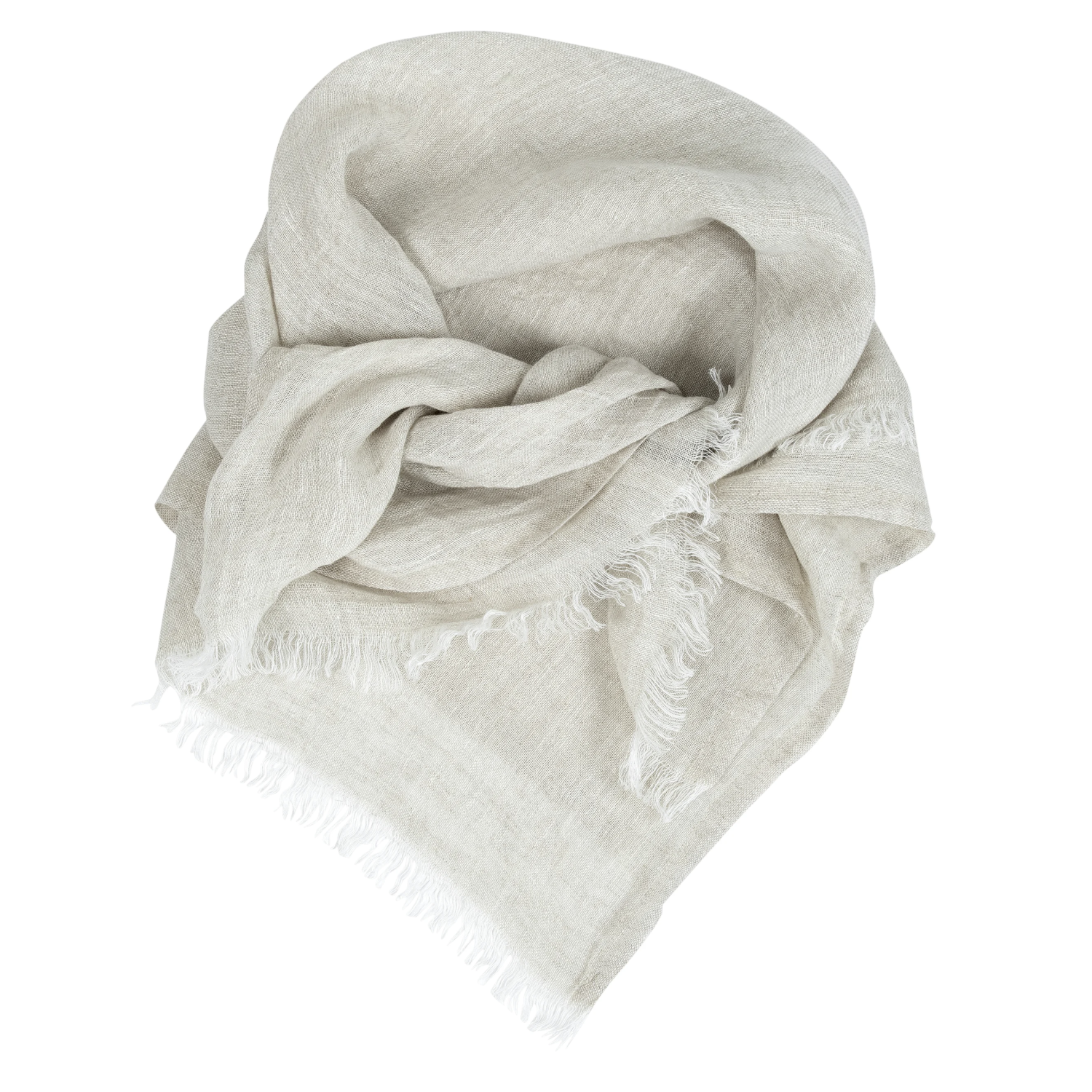Hali Linen Scarf 70x70cm, Linen (10224920068383)