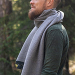Hanki Merino Scarf, Grey (10237454483743)
