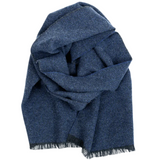 Hanki Merino Scarf, Dark Blue