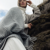 Havas 100% Wool Throw, Olive
