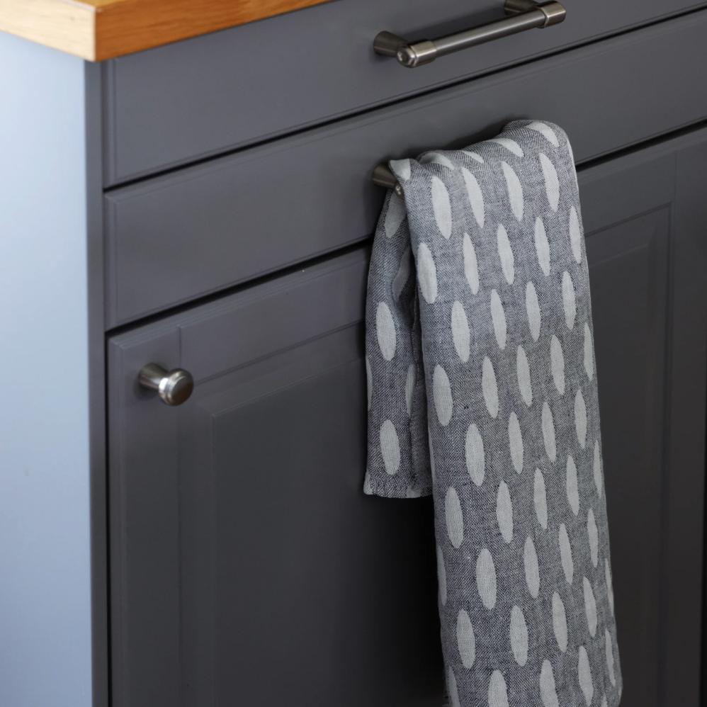 Helmi Pearl Washed Linen Tea Towel, White-Grey, 48x70cm (10224918167839)