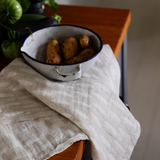 Helmi Pearl Washed Linen Tea Towel, White-Linen, 48x70cm (10224918200607)
