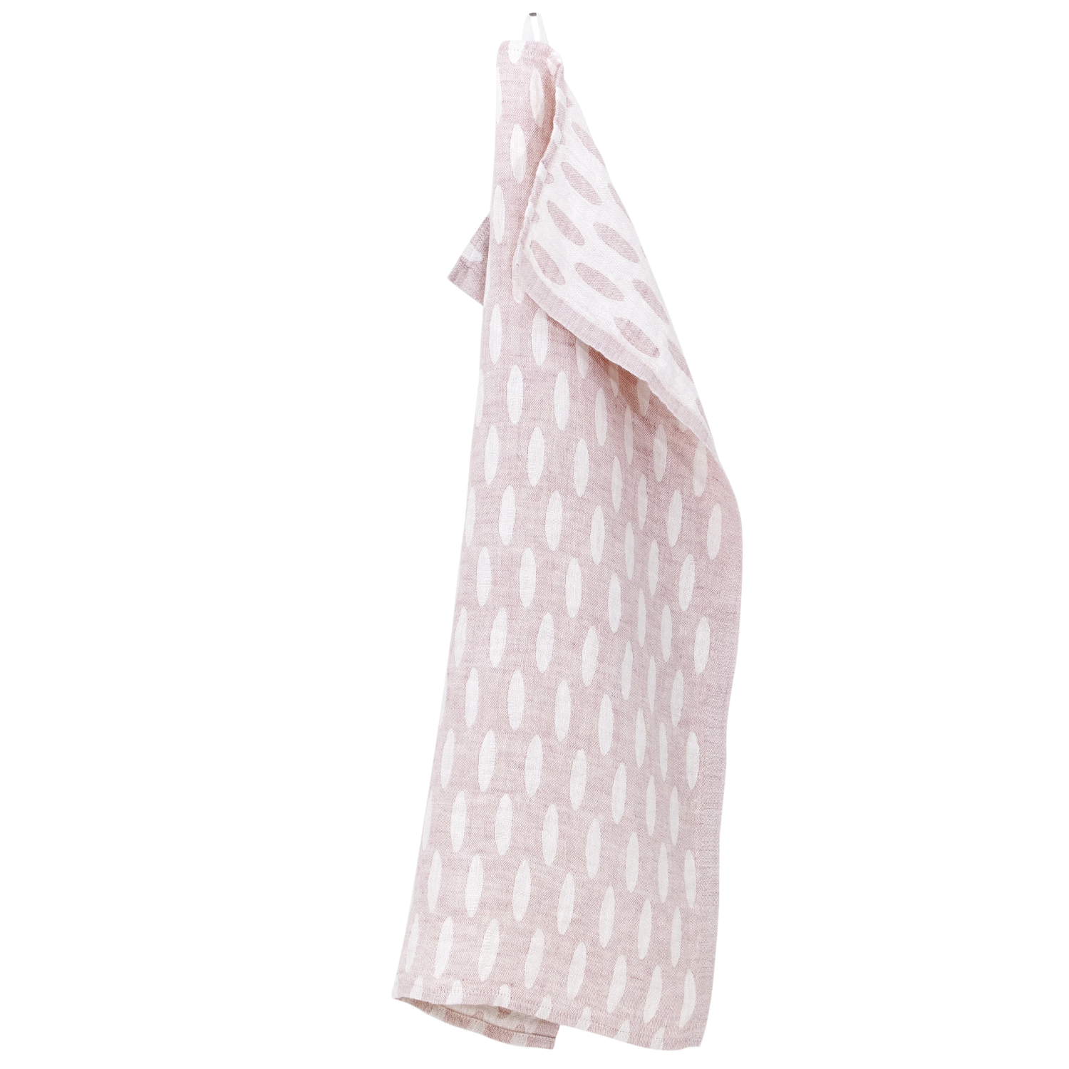 Helmi Pearl Washed Linen Tea Towel, White-Rose, 48x70cm (10224918233375)