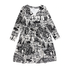 Moomin Womens' Dress Hely Park, Black-White (10209567670559)