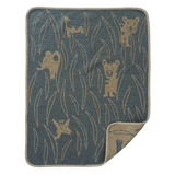 Klippan Hide & Seek Chenille Baby Blanket, Dusk Blue